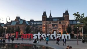 A famosa placa I Amsterdam