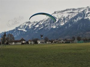 Chegada de Parapente no Hohematte Park