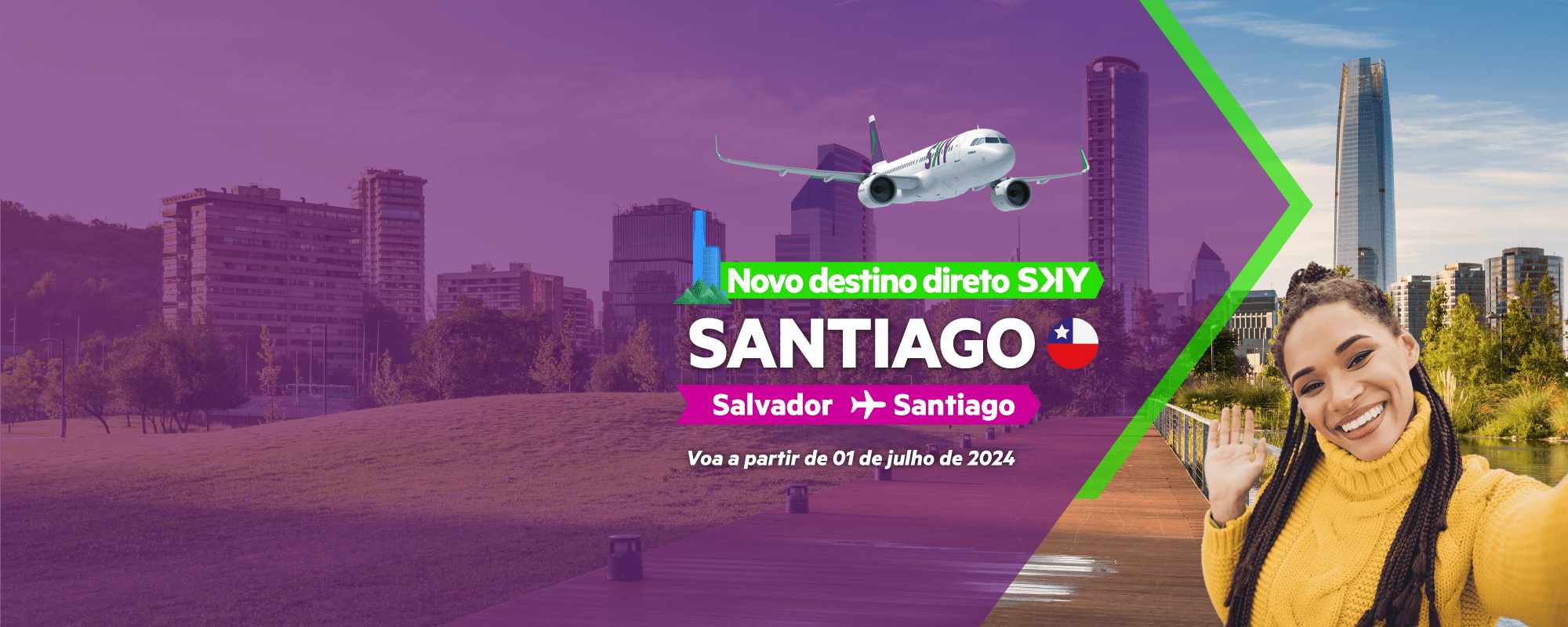 voos Salvador Santiago